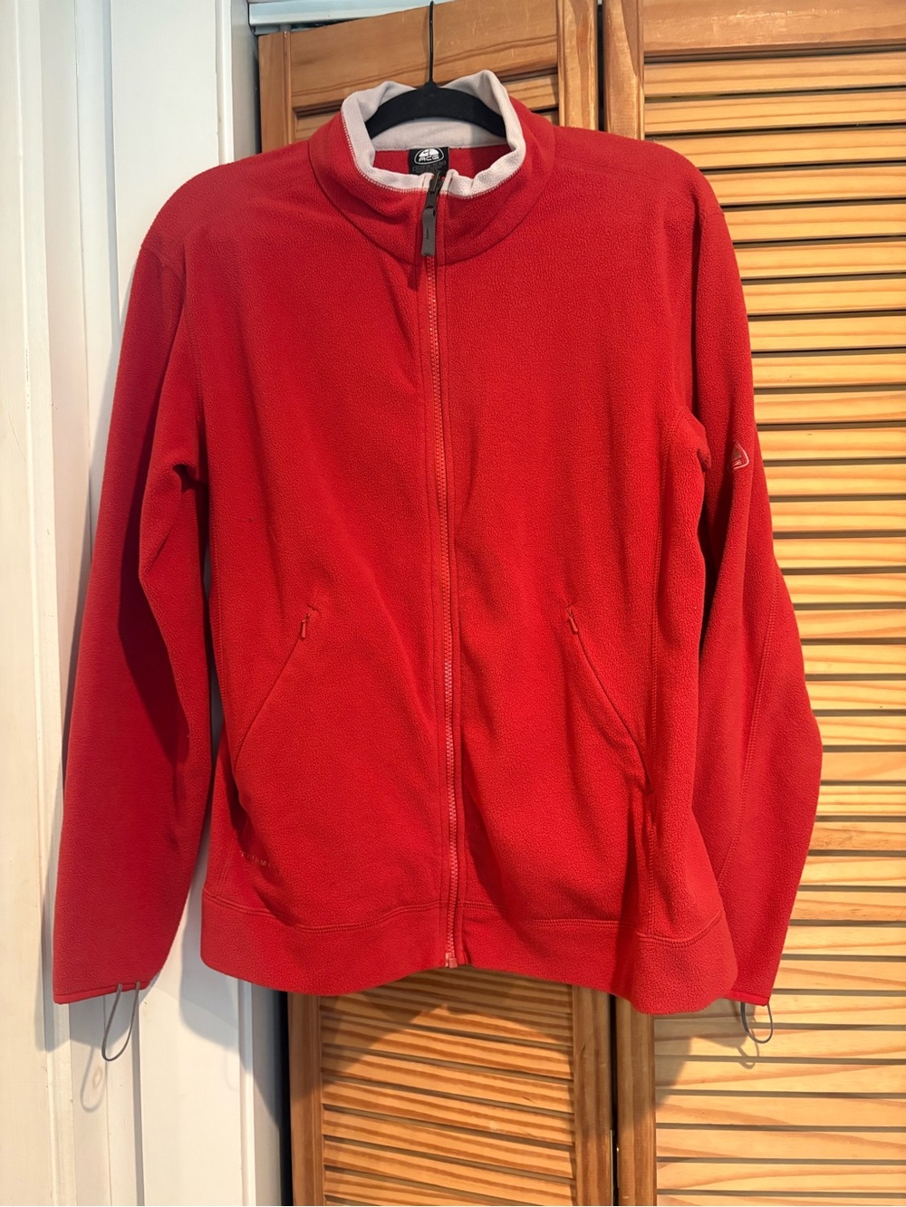 Vintage Nike ACG Fleece Jacket Red Full Zip Therma-Fit Y2K Gorpcore 90s Women XL